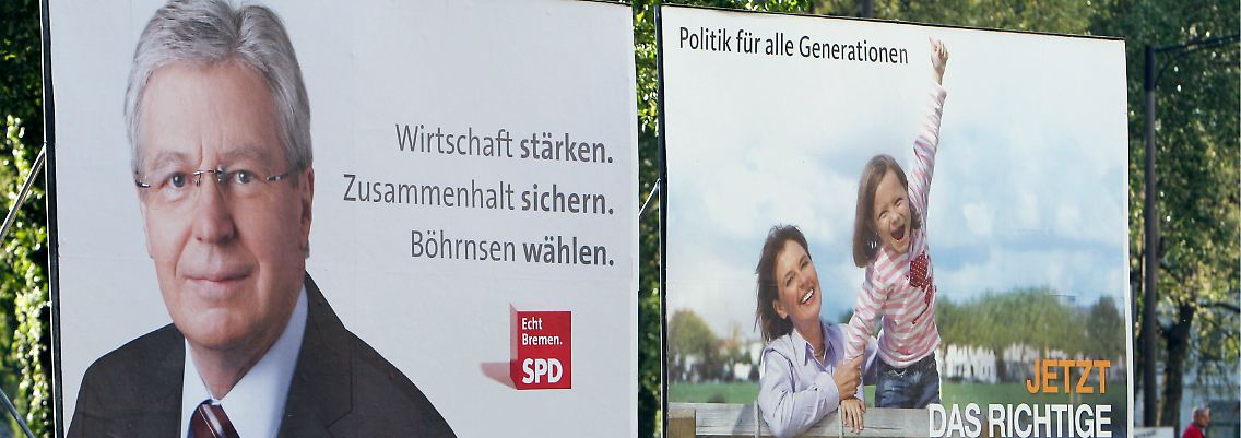 Wahlkampf in Bremen. Die SPD stellt seit Ewigkeiten den Landesvater.