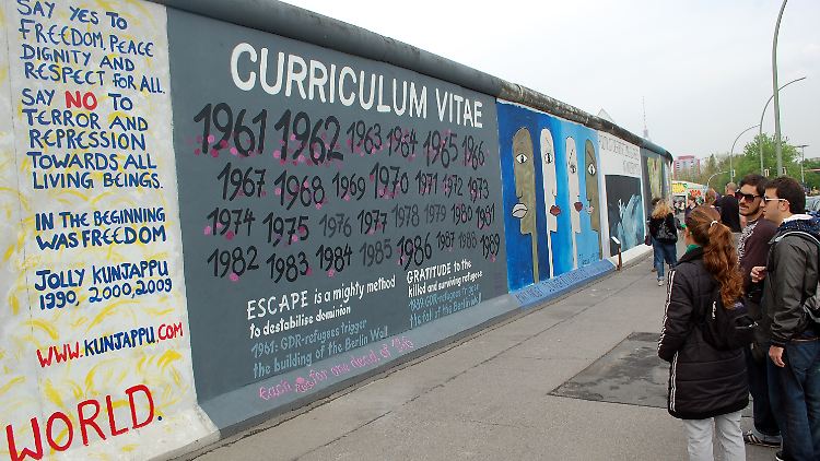 An der East Side Gallery konnten Künstler 1990 ihrer Fantasie freien Lauf lassen.