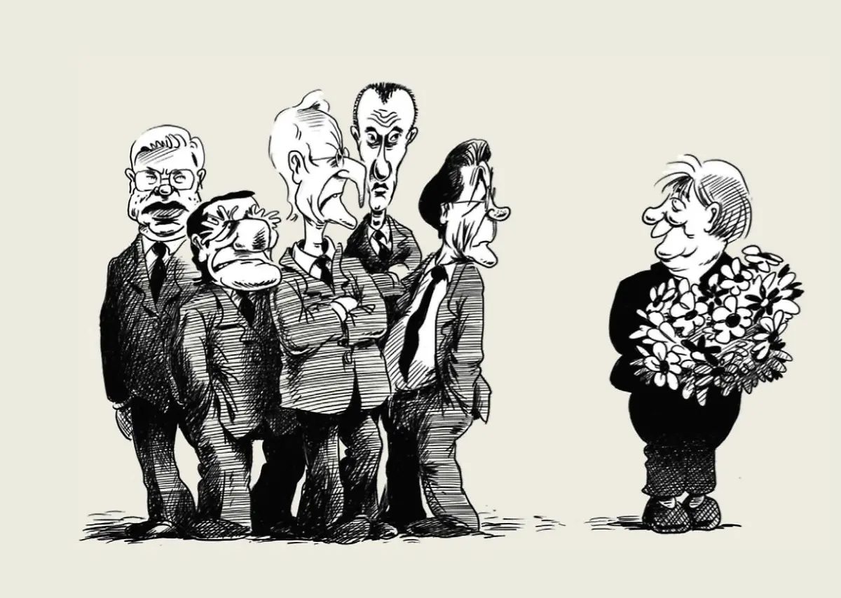 Merkel-Blumenstrauss-Maenner-gucken-bloed