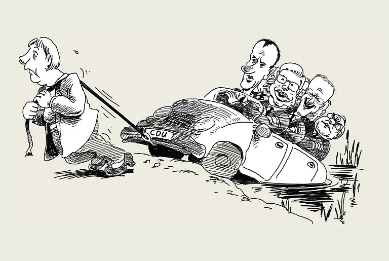 Merkel-zieht-CDU-Karren-aus-dem-Dreck