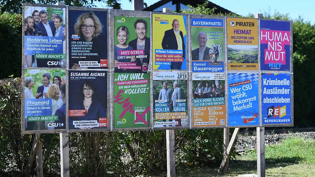 Wahlplakate-Landtagswahl-in-Bayern-2018