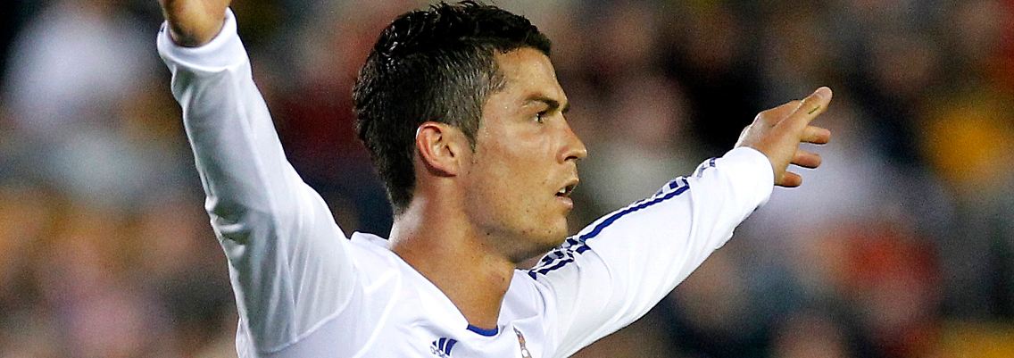 Hier feiert der Star: Cristiano Ronaldo.