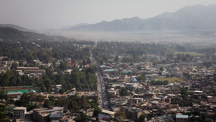 Blick über Abbottabad.