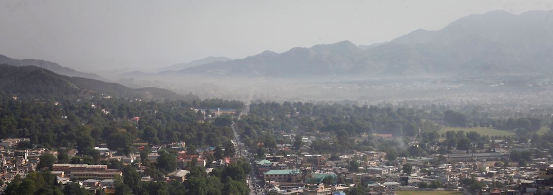 Blick über Abbottabad.