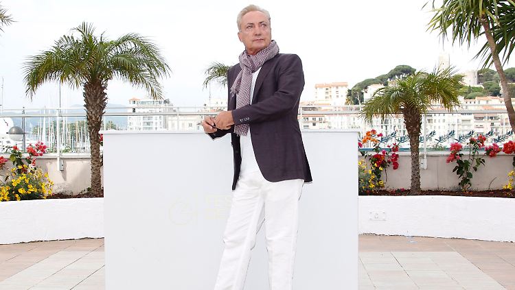Kier beim Fototermin für "Melancholia" in Cannes.