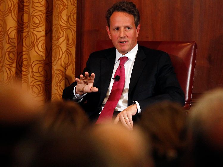 Timothy Geithner spricht Klartext.