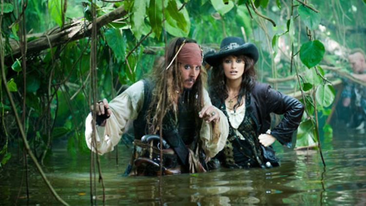 Jack Sparrow mit neuer Gespielin: Johnny Depp und Penélope Cruz.