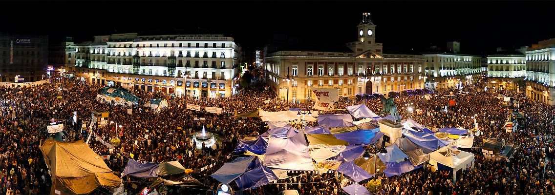 Seit Tagen gehen wie hier in Madrid tausende Demonstranten auf die Straße.