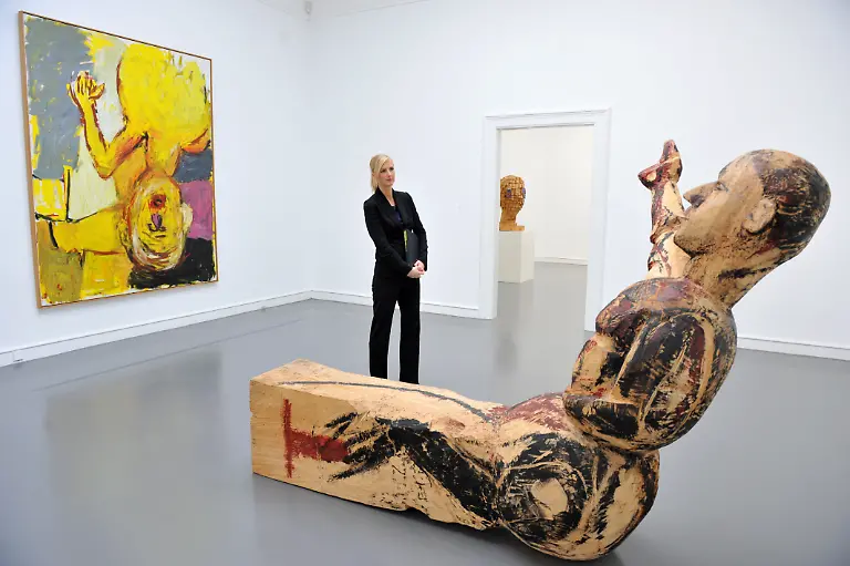 Baselitz-Skulptur-Modell-fuer-eine-Skulptur