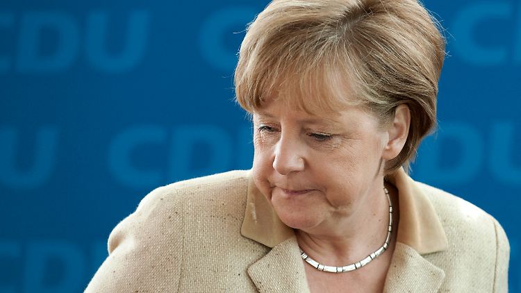 Merkel muss als CDU-Chefin das schlechte Abschneiden ihrer Partei verantworten.