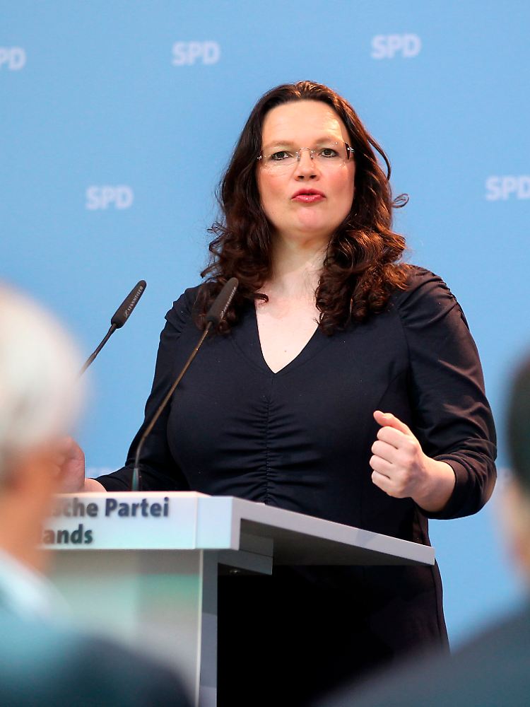 Die Generalsekretärin der SPD, Andrea Nahles, will auch Nichtmitglieder für die Partei interessieren.