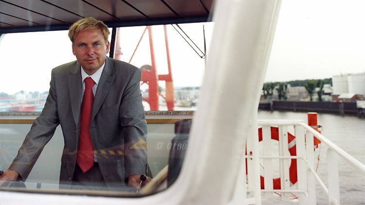 Musste den Platz auf der Beluga-Brücke räumen: Firmengründer Niels Stolberg.
