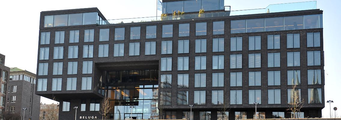 Das Beluga-Haus - die einst weltgrößte Schwergutreederei wird abgewickelt.