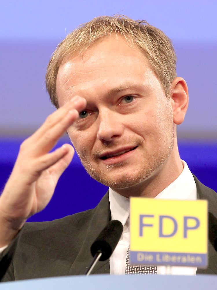 FDP-Generalsekrtär Lindner möchte vor einer Entscheidung über den Ausstieg noch einige Fragen klären.