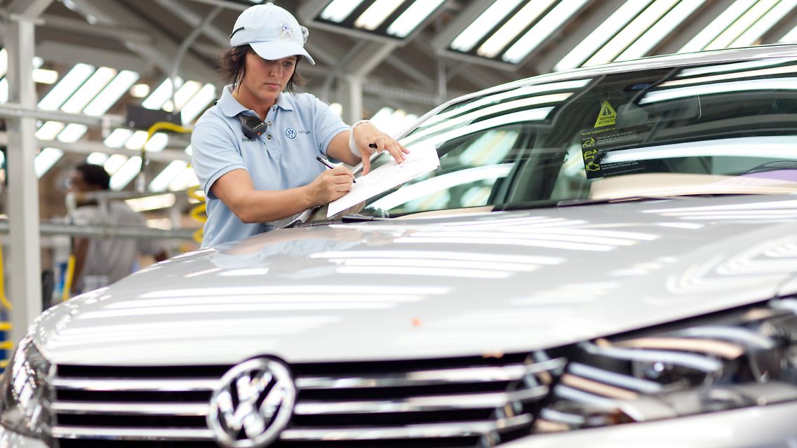 Prodktionsstart im VW-Werk in Chattanooga