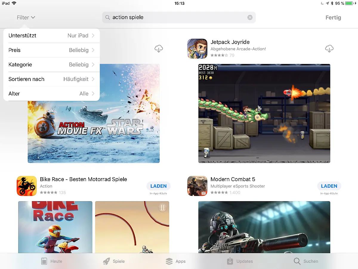 iOS-11-App-Store-Suche
