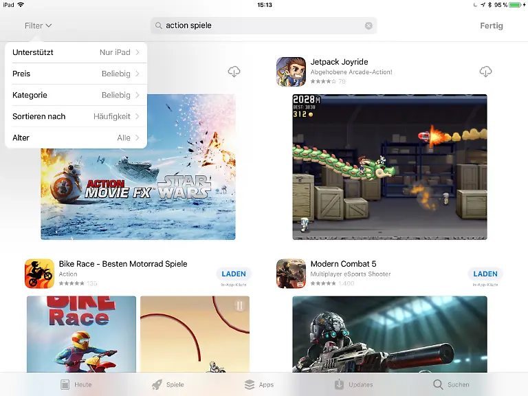 iOS-11-App-Store-Suche