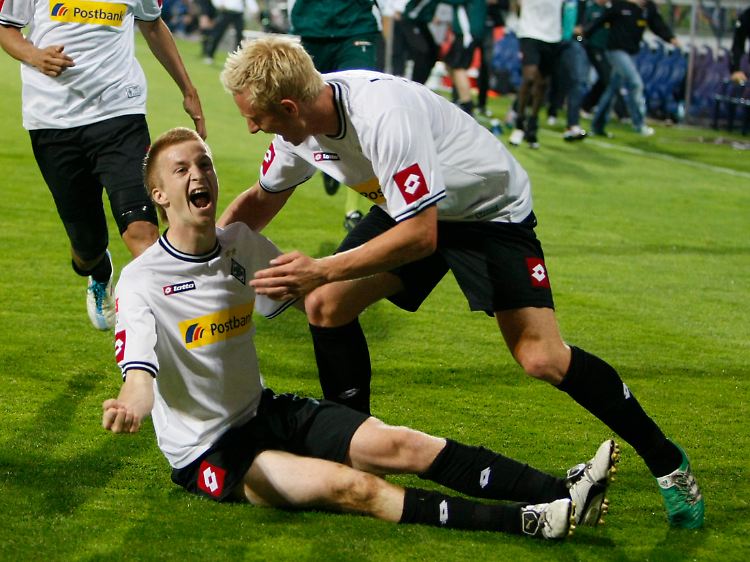 Held des Abends für die Gladbacher: Marco Reus, der mit seinem Tor zum 1:1 den Klassenerhalt besiegelte.