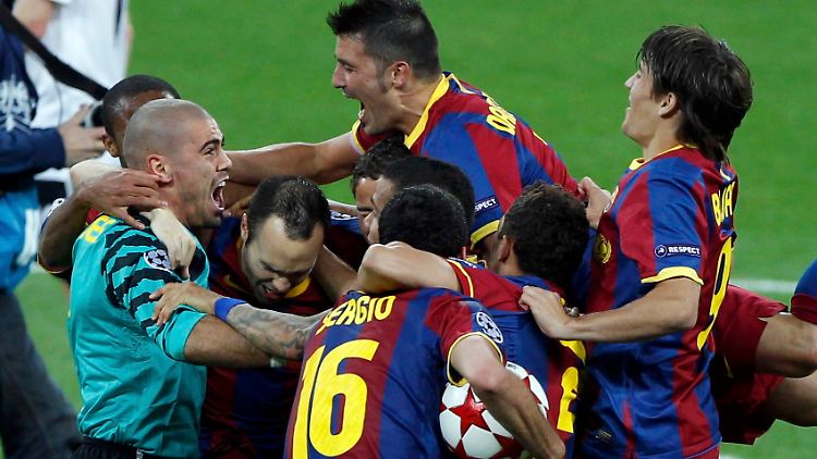 Der vierte Streich: Wie schon 1992 krönt sich der FC Barcelona in Wembley zur besten Mannschaft Europas.