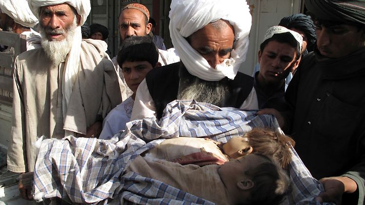 Trauer und Wut bei den Angehörigen der getöteten Kinder in Helmand.