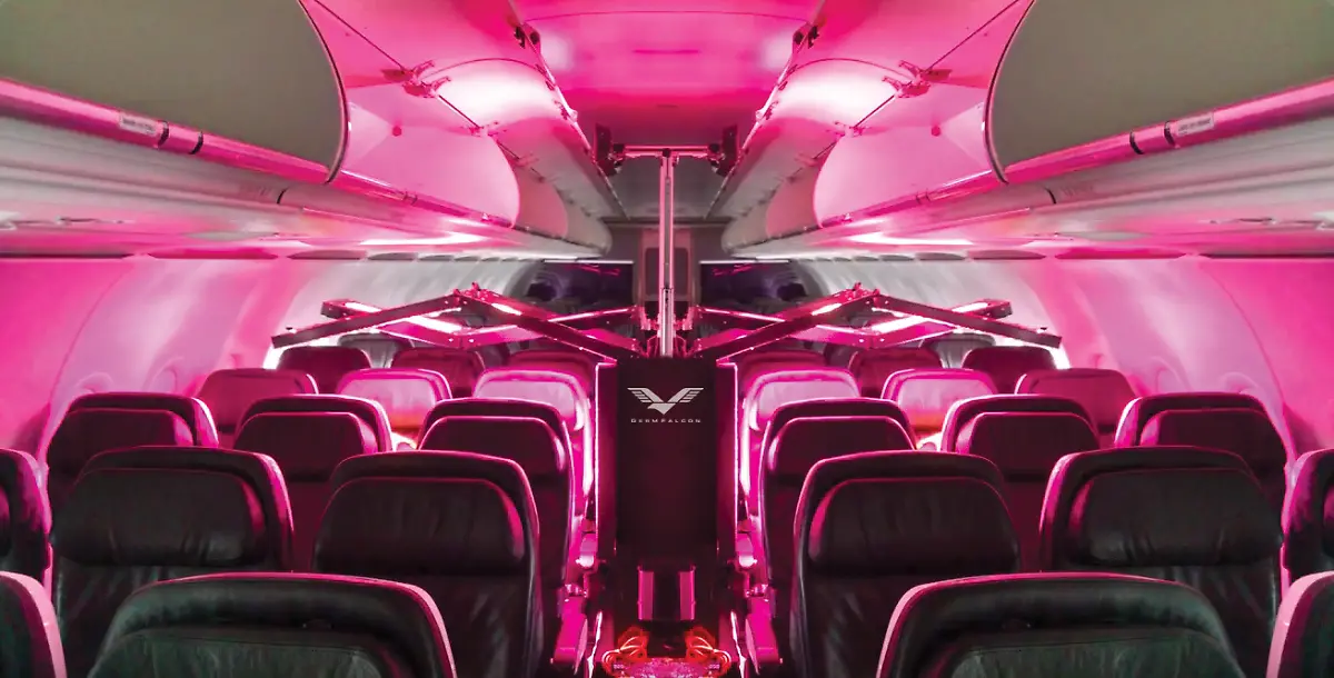 GCHSE-GermFalcon-UVC-Airplane-Sanititzing-Device