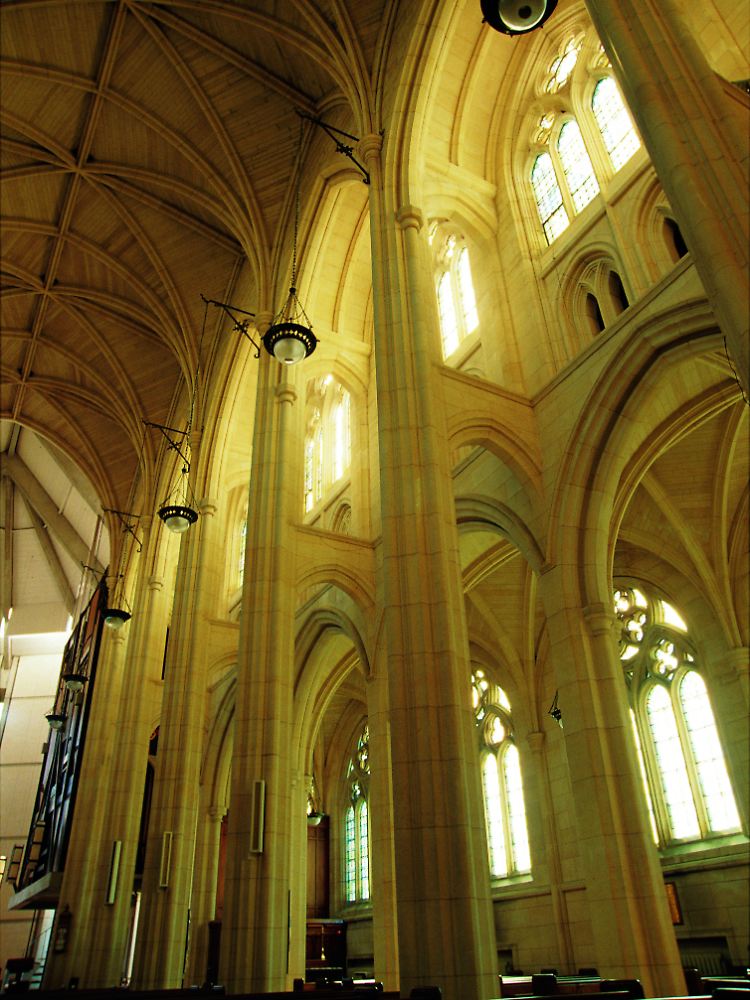 Die neogotische Kathedrale St. Paul im Zentrum Dunedins kündet vom Goldrausch der 1880er Jahre, der die Stadt reich machte.