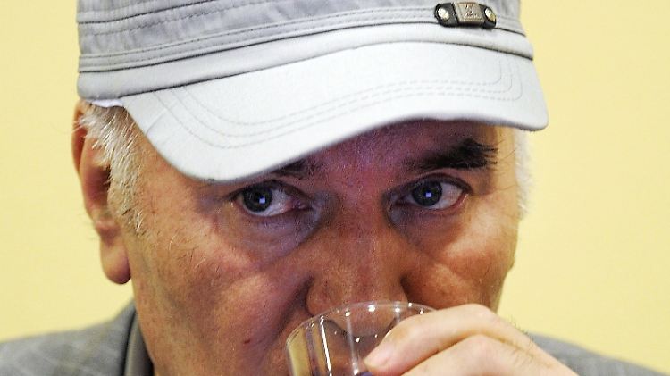 Mladic im Gerichtssaal.