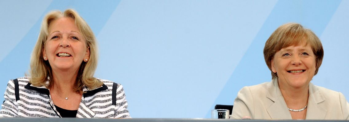 Bundeskanzlerin Merkel und NRW-Ministerpräsidentin Kraft (l.) verkünden die Einigung.