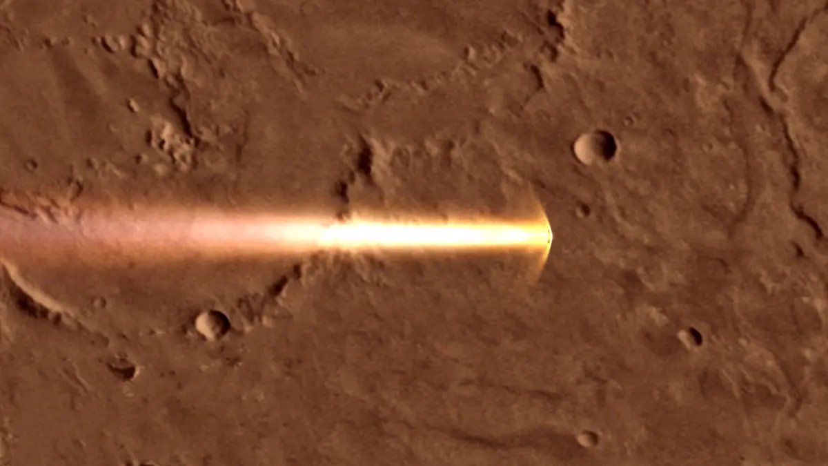 ExoMars2016-EDM-Descent-03-Heat-Shield-45km-20160620-1280