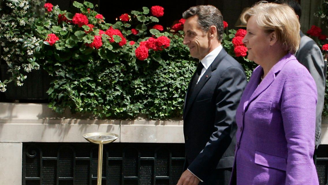 Harmonie beim Arbeitstreffen: Merkel und Sarkozy.