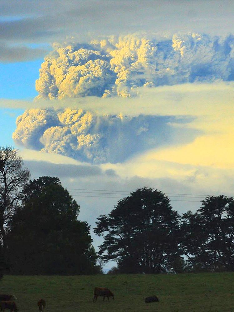 Die Wolke zog bis nach Argentinien.