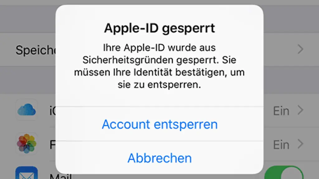 Apple-ID-gesperrt