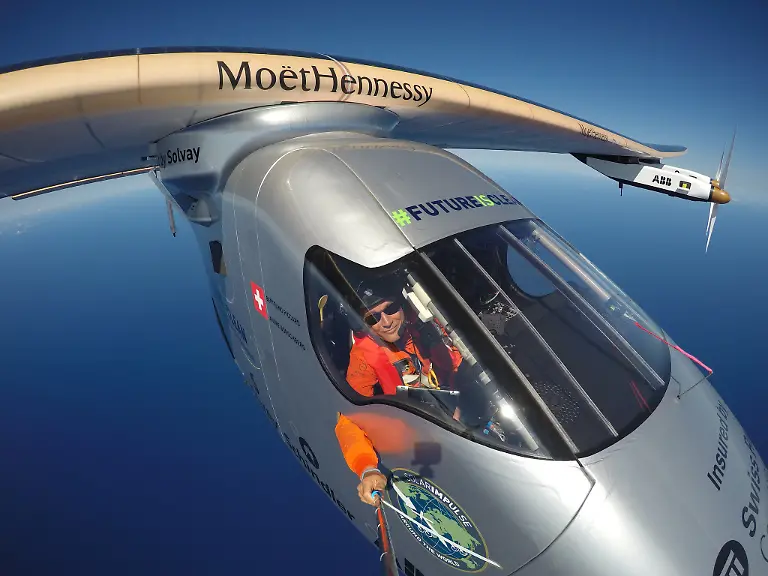 Piccard-Selfie-Trainingsflug