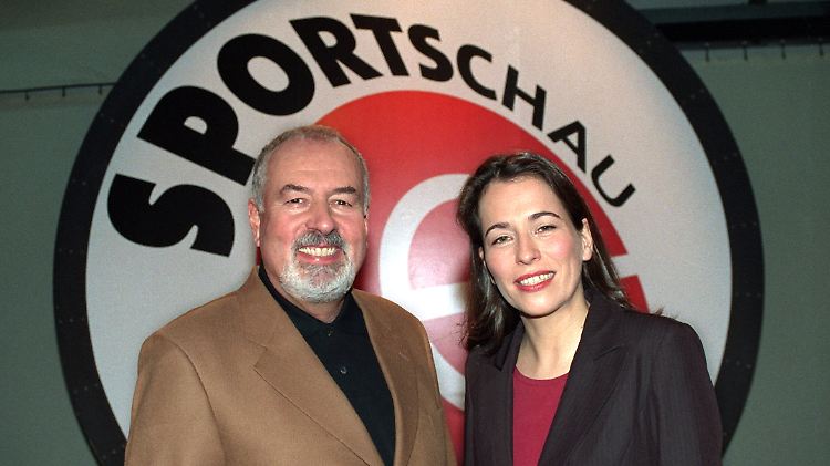 Heribert Faßbender und Anne Will im Jahr 1999 - ohne Fußball.