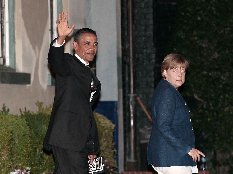 Obama führte Merkel in Washington aus.
