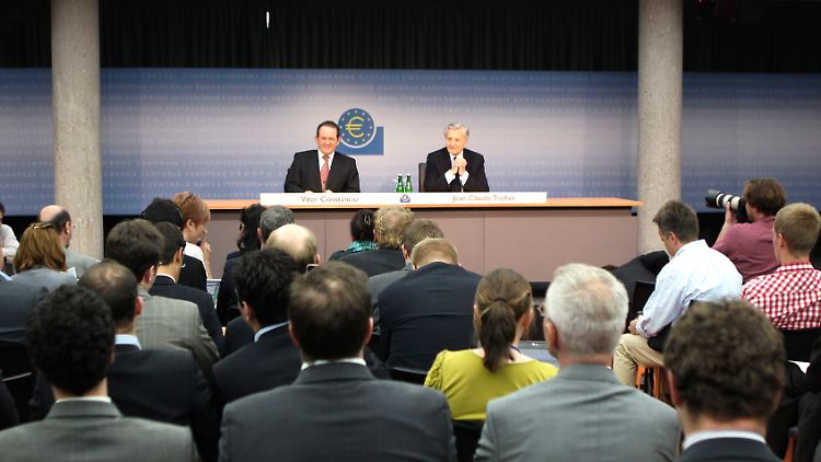 Traditionell um 14.30 Uhr nach der Ratssitzung: Die EZB lädt zur Pressekonferenz.