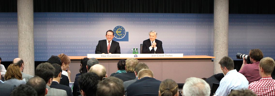 Traditionell um 14.30 Uhr nach der Ratssitzung: Die EZB lädt zur Pressekonferenz.
