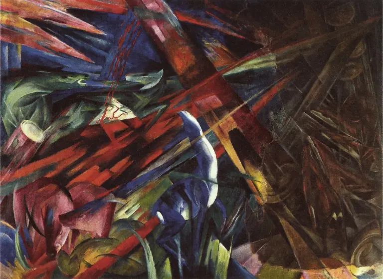 Franz-Marc-The-fate-of-the-animals-1913