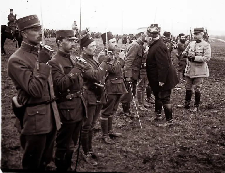 16-An-archive-picture-shows-French-General-Joseph-Joffre-congratulating-and-awarding-medals-to-soldiers