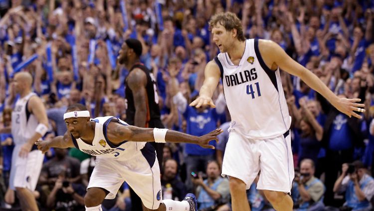 Bereit für Höhenflüge: Jason Terry, genannt "Jet", und hinter Dirk Nowitzki wichtigster Scorer der Mavericks.