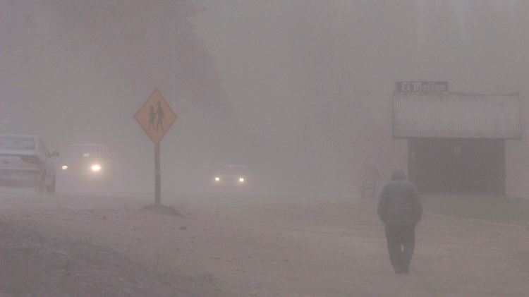 Bilder wie im Winter: In Argentinien regnet es Asche.