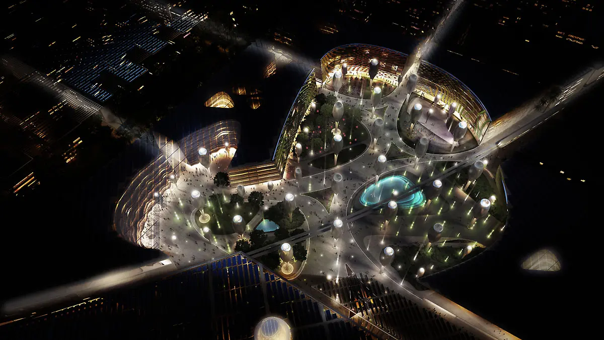 090314-Masdar-plaza-night-aerial-s