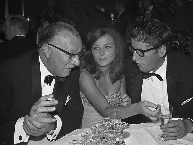 Schamoni mit Martin Held (l.) bei der Berlinale 1967.