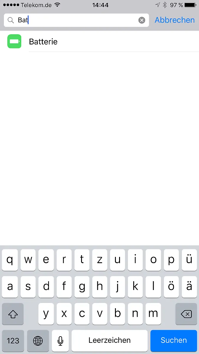 Suchfenster-Einstellungen