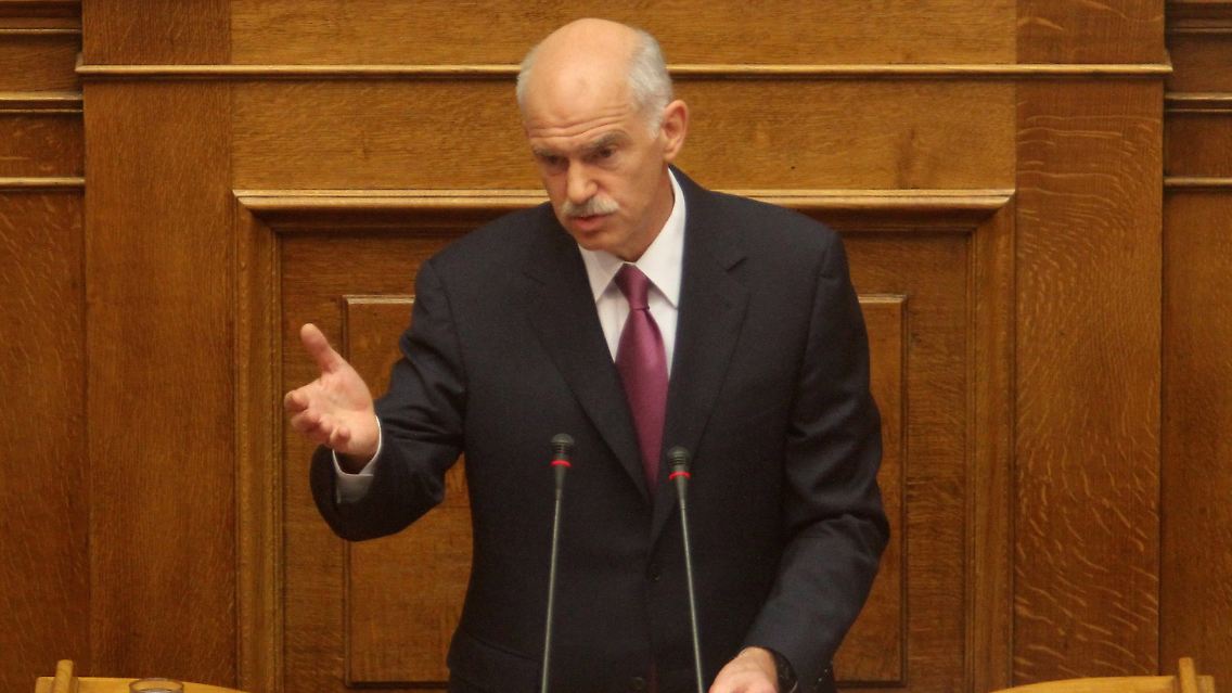 Giorgos Papandreou will nicht mehr der alleinige Buhmann sein.