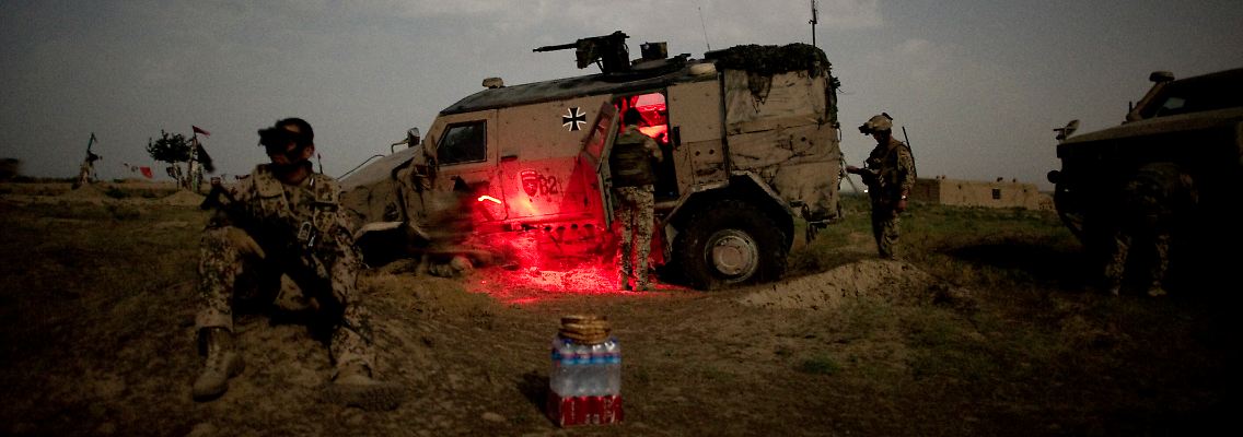 Bundeswehrsoldaten westlich von Kundus.