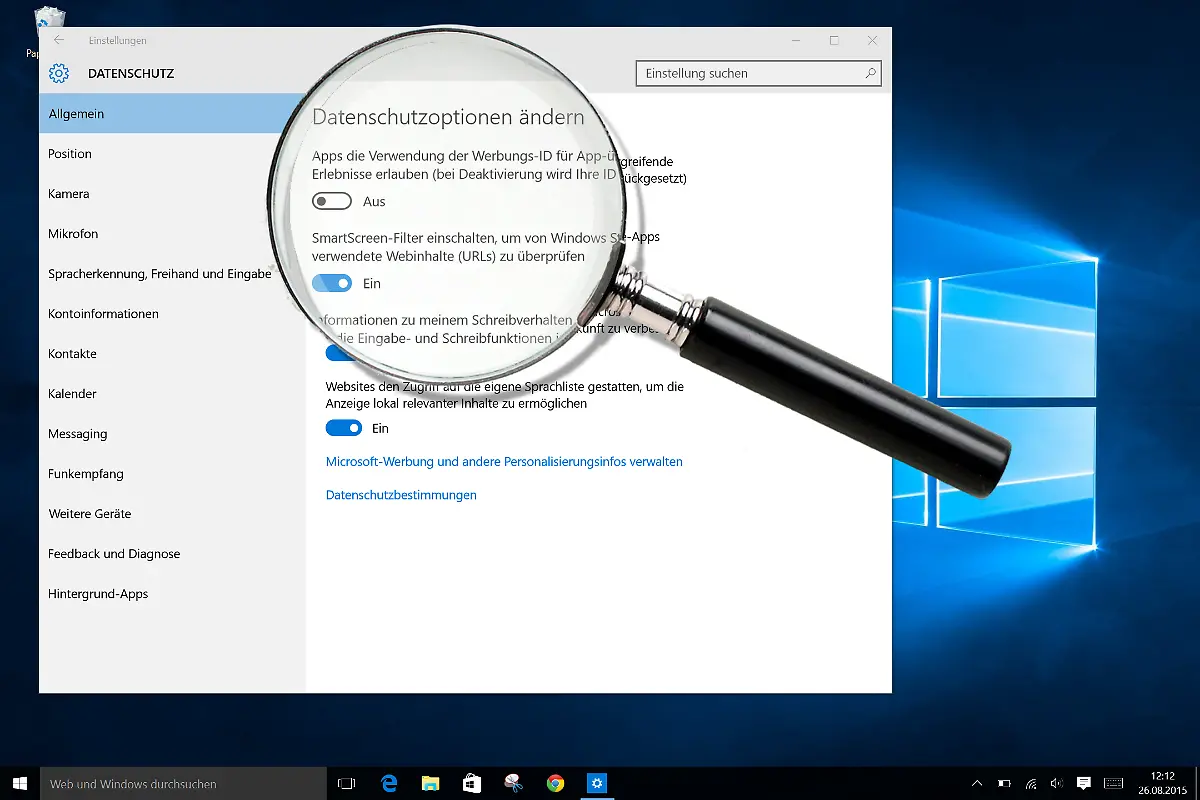 Windows-10-Datenschutz-Lupe
