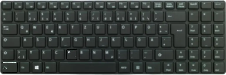 strg-v