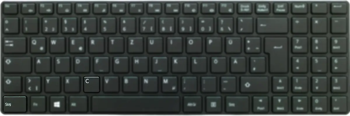 strg-c