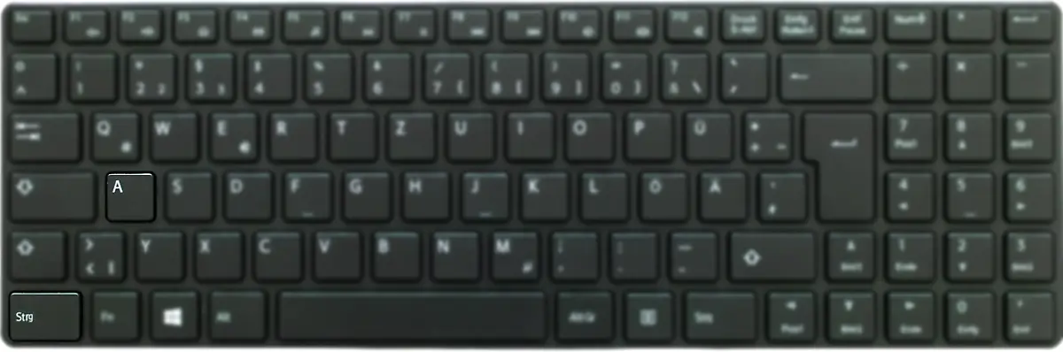 strg-a